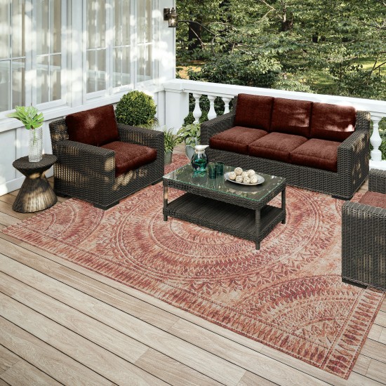 Indoor/Outdoor Sedona SN7 Spice Washable 3' x 5' Rug