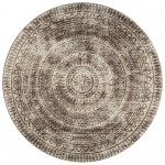 Indoor/Outdoor Sedona SN7 Taupe Washable 4\' x 4\' Round Rug