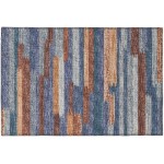 Indoor/Outdoor Sedona SN8 Denim Washable 1'8" x 2'6" Rug