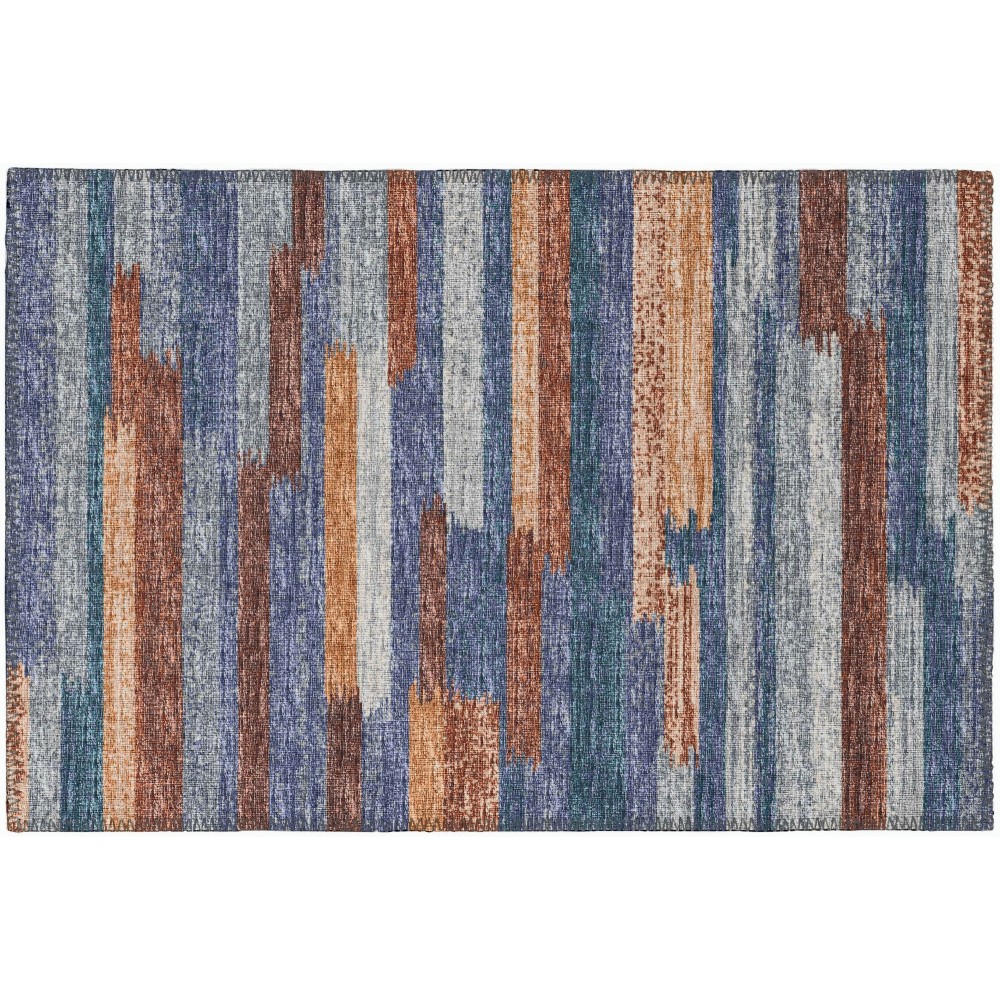 Indoor/Outdoor Sedona SN8 Denim Washable 1'8" x 2'6" Rug