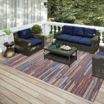 Indoor/Outdoor Sedona SN8 Denim Washable 10' x 14' Rug