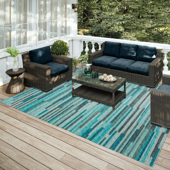 Indoor/Outdoor Sedona SN8 Poolside Washable 10' x 14' Rug