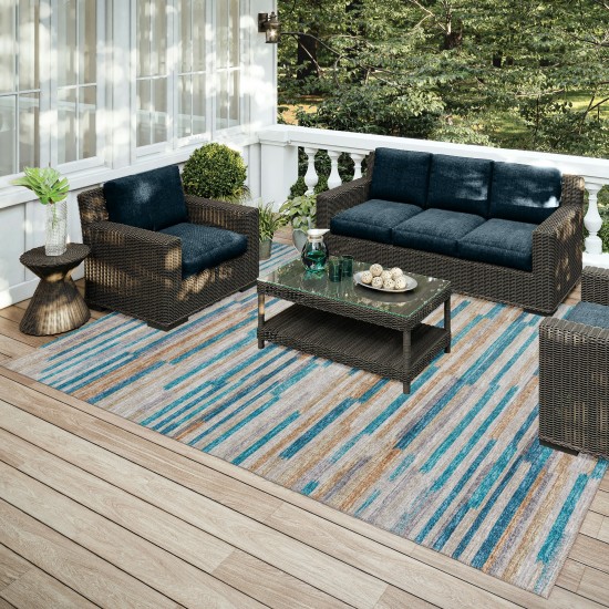 Indoor/Outdoor Sedona SN8 Riviera Washable 10' x 14' Rug