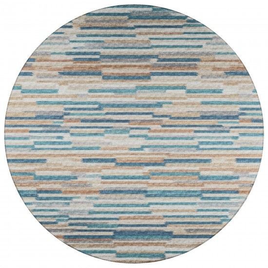 Indoor/Outdoor Sedona SN8 Riviera Washable 10' x 10' Round Rug