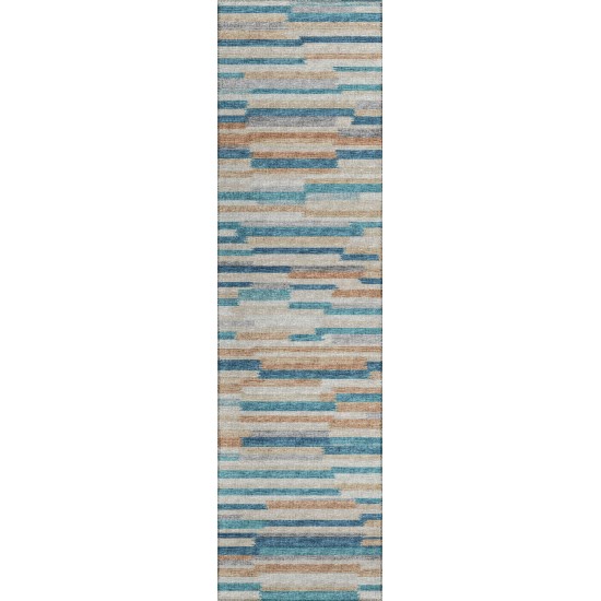 Indoor/Outdoor Sedona SN8 Riviera Washable 2'3" x 7'6" Runner Rug