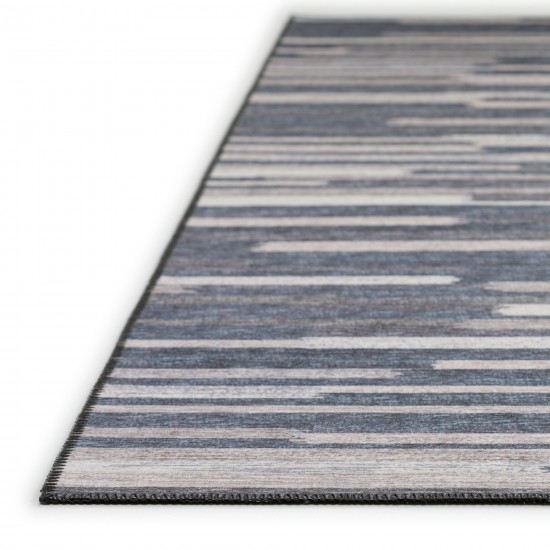 Indoor/Outdoor Sedona SN8 Slate Washable 10' x 14' Rug