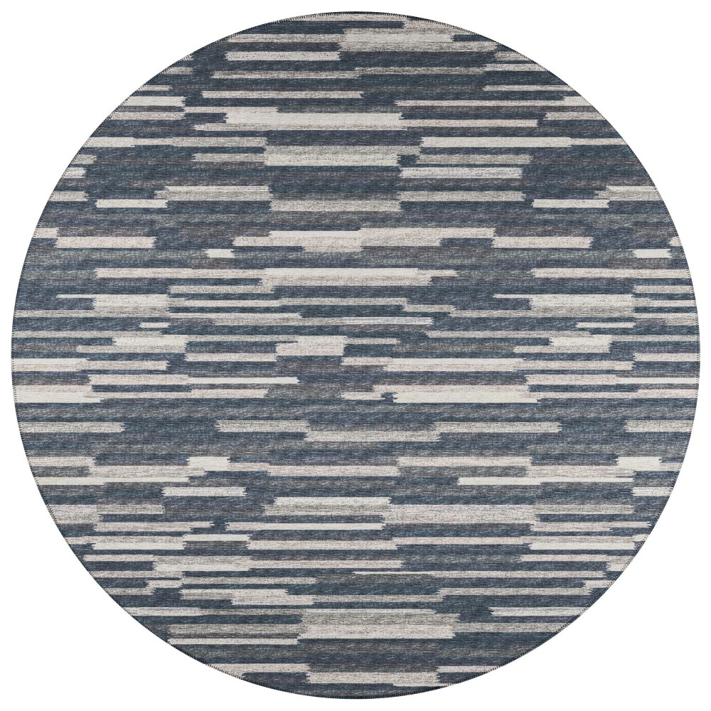 Indoor/Outdoor Sedona SN8 Slate Washable 10' x 10' Round Rug