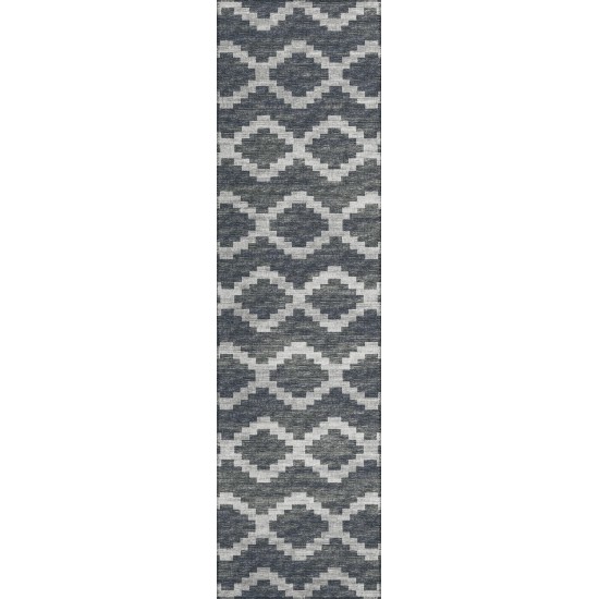 Indoor/Outdoor Sedona SN9 Midnight Washable 2'3" x 7'6" Runner Rug