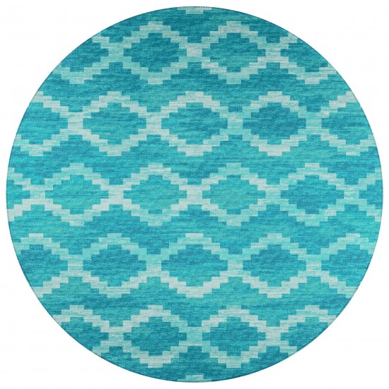 Indoor/Outdoor Sedona SN9 Poolside Washable 4' x 4' Round Rug