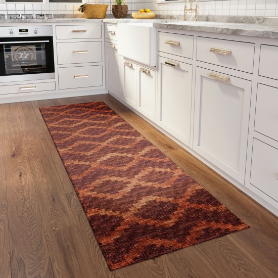 Indoor/Outdoor Sedona SN9 Spice Washable 2'3" x 7'6" Runner Rug