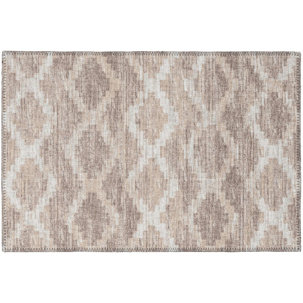 Indoor/Outdoor Sedona SN9 Taupe Washable 1'8" x 2'6" Rug