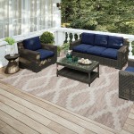 Indoor/Outdoor Sedona SN9 Taupe Washable 3' x 5' Rug