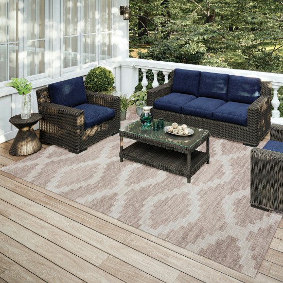 Indoor/Outdoor Sedona SN9 Taupe Washable 5' x 7'6" Rug