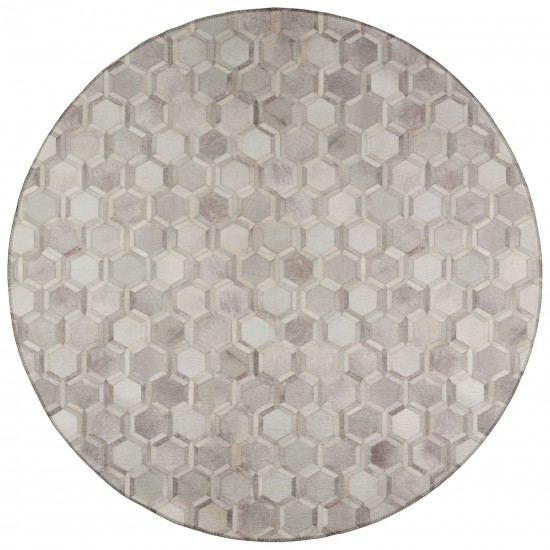 Indoor/Outdoor Stetson SS1 Flannel Washable 10' x 10' Round Rug