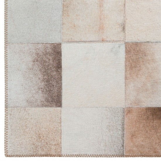 Indoor/Outdoor Stetson SS10 Khaki Washable 2'3" x 7'6" Runner Rug