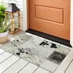 Indoor/Outdoor Stetson SS10 Marble Washable 1'8" x 2'6" Rug