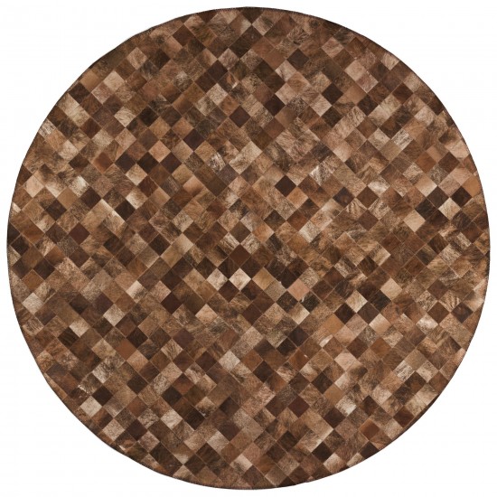 Indoor/Outdoor Stetson SS2 Bison Washable 10' x 10' Round Rug