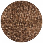 Indoor/Outdoor Stetson SS2 Bison Washable 4' x 4' Round Rug