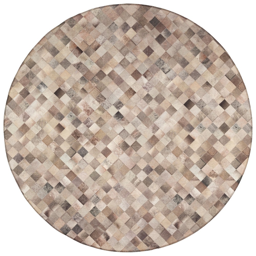 Indoor/Outdoor Stetson SS2 Flannel Washable 10' x 10' Round Rug