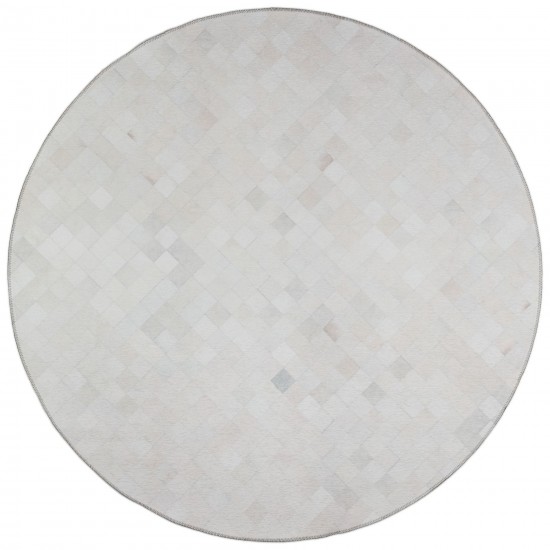 Indoor/Outdoor Stetson SS2 Linen Washable 4' x 4' Round Rug