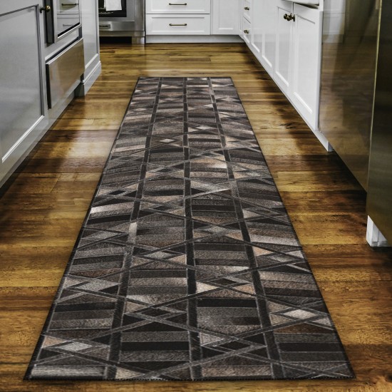 Indoor/Outdoor Stetson SS4 Flannel Washable 2'3" x 12' Runner Rug