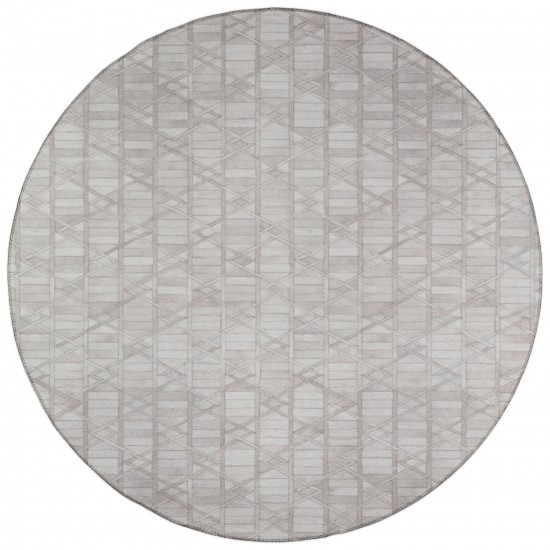 Indoor/Outdoor Stetson SS4 Linen Washable 10' x 10' Round Rug