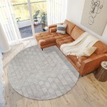 Indoor/Outdoor Stetson SS4 Linen Washable 4' x 4' Round Rug