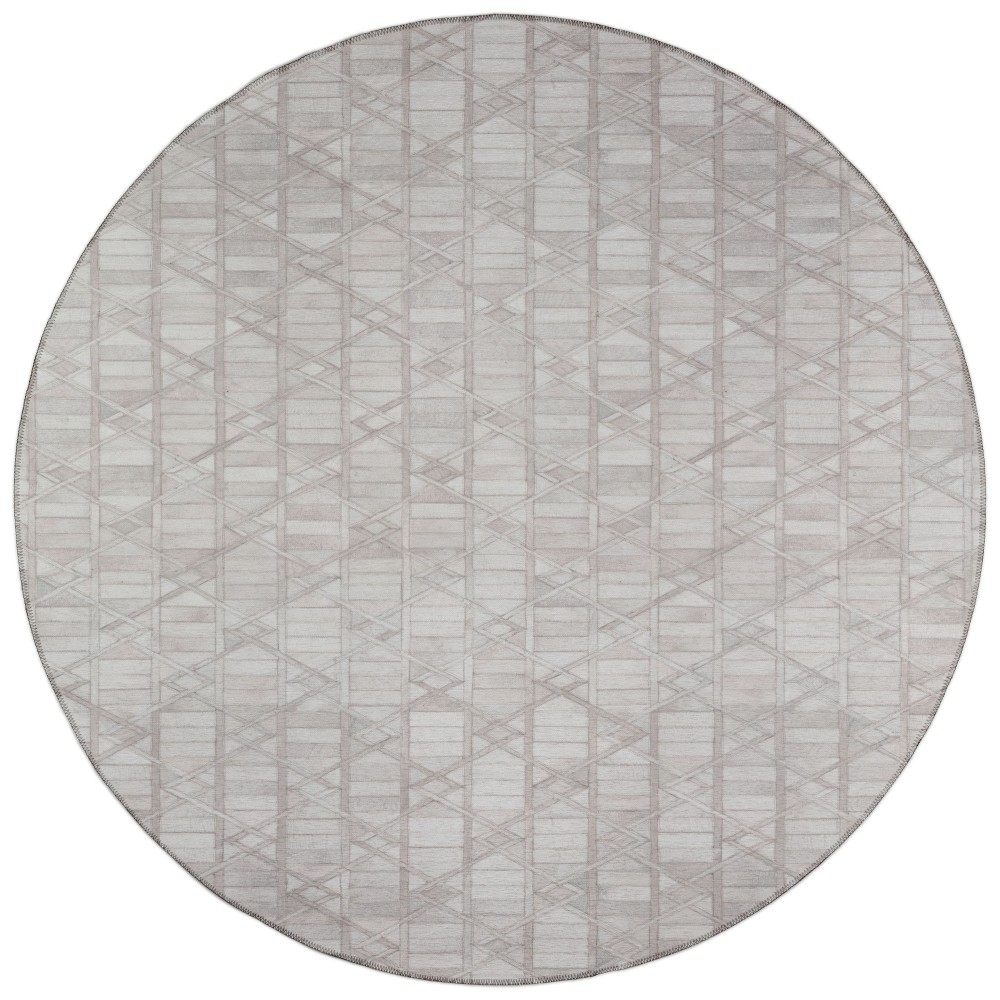 Indoor/Outdoor Stetson SS4 Linen Washable 8' x 8' Round Rug