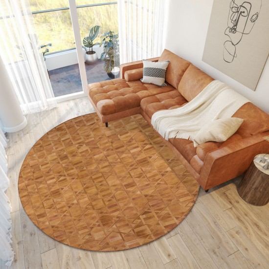 Indoor/Outdoor Stetson SS4 Spice Washable 10' x 10' Round Rug