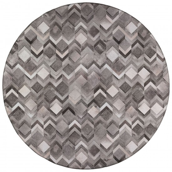 Indoor/Outdoor Stetson SS5 Flannel Washable 8' x 8' Round Rug