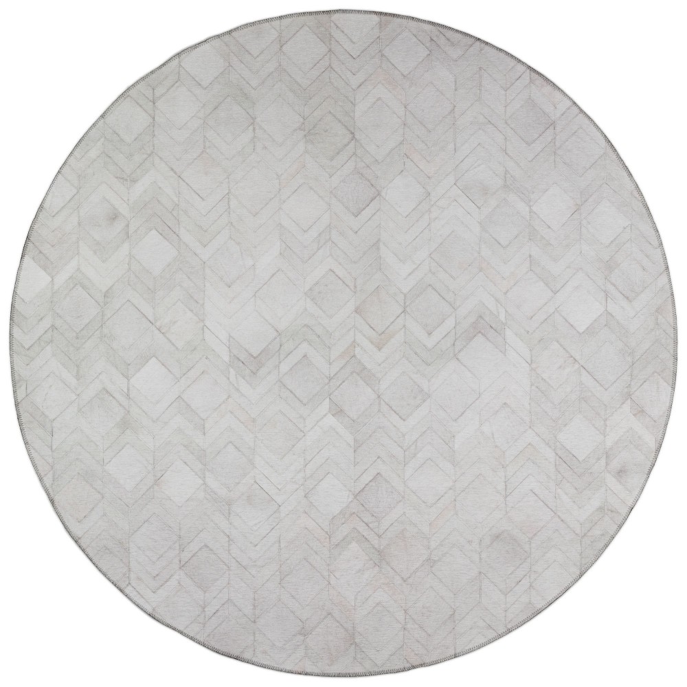 Indoor/Outdoor Stetson SS5 Linen Washable 4' x 4' Round Rug