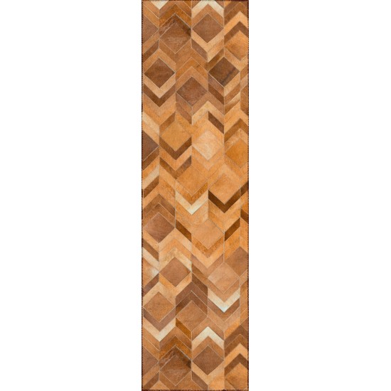 Indoor/Outdoor Stetson SS5 Spice Washable 2'3" x 7'6" Runner Rug