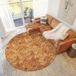 Indoor/Outdoor Stetson SS5 Spice Washable 4' x 4' Round Rug