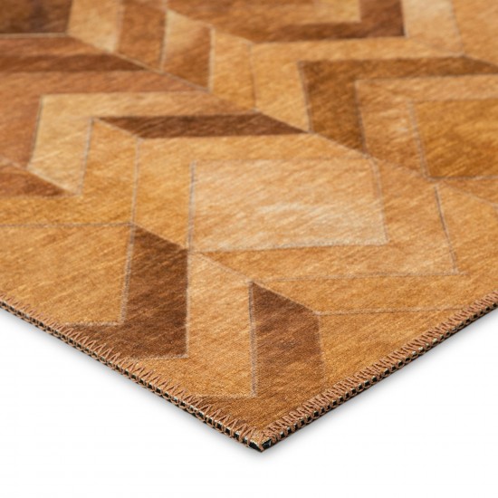 Indoor/Outdoor Stetson SS5 Spice Washable 8' x 8' Round Rug