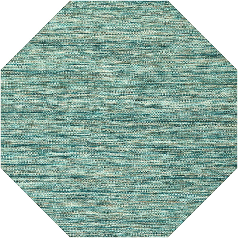 Targon TA1 Turquoise 4' x 4' Octagon Rug