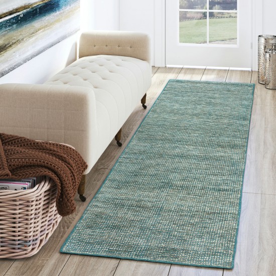 Toro TT100 Teal 2'3" x 7'6" Runner Rug