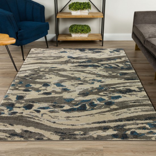 Upton UP2 Pewter 5'3" x 7'7" Rug