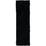 Utopia UT100 Black 2'6" x 12' Runner Rug