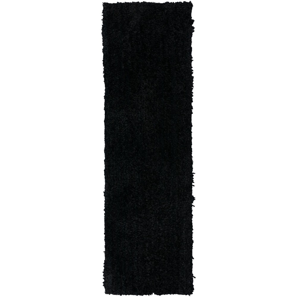 Utopia UT100 Black 2'6" x 12' Runner Rug