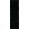 Utopia UT100 Black 2'6" x 12' Runner Rug
