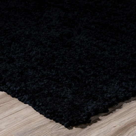 Utopia UT100 Black 2'6" x 16' Runner Rug