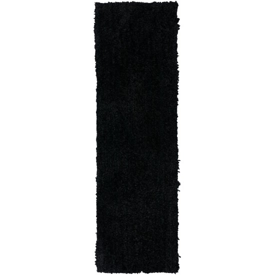 Utopia UT100 Black 2'6" x 20' Runner Rug