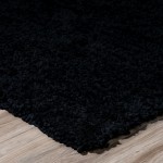 Utopia UT100 Black 2'6" x 20' Runner Rug