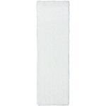 Utopia UT100 Snow 2'6" x 10' Runner Rug