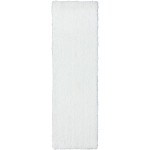 Utopia UT100 Snow 2'6" x 20' Runner Rug