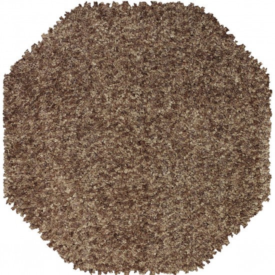 Utopia UT100 Taupe 10' x 10' Octagon Rug