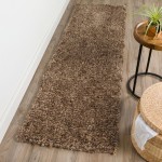 Utopia UT100 Taupe 2'6" x 12' Runner Rug