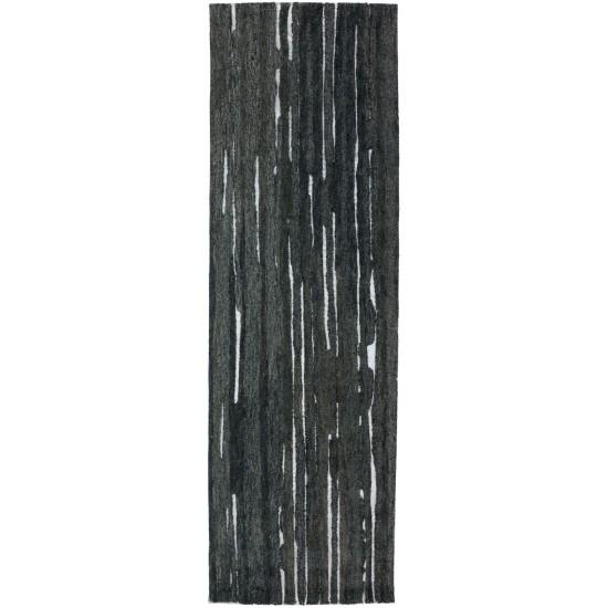 Vibes VB1 Black 2'3" x 7'6" Runner Rug