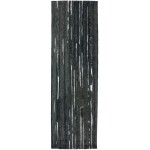 Vibes VB1 Black 2'6" x 10' Runner Rug