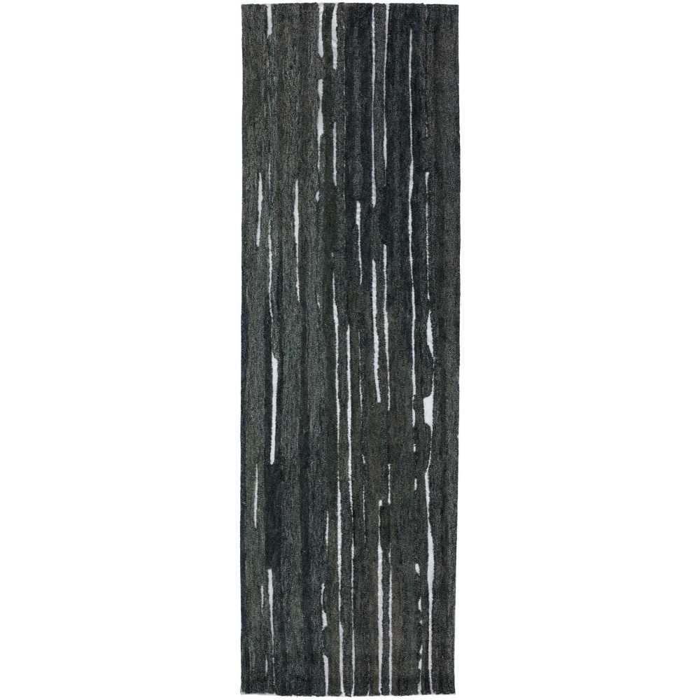 Vibes VB1 Black 2'6" x 16' Runner Rug